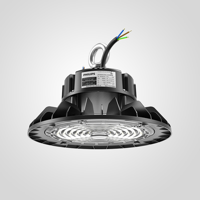 200W ไฮเบย์ LED ไลท์กับลุปแขวน Mount 1-10V DALI2 การควบคุมความร้อนสีหลากหลาย