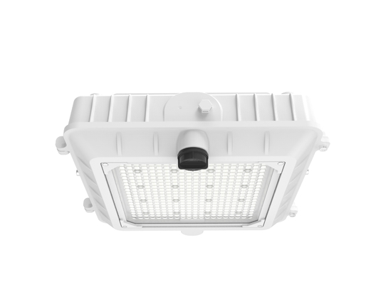 แสง LED หลังคาสถานีน้ํามัน ความร้อนในการทํางาน -30 °C ถึง 45 °C และสีขาว RAL 1127